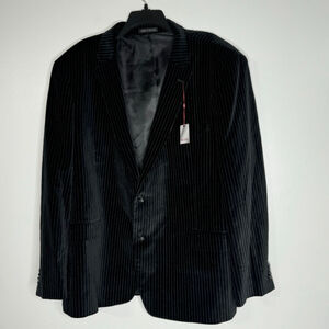 Paulo Solari Blue Striped Sport Three Button Blazer Men’s 50